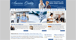 Desktop Screenshot of americasqualitycare.com